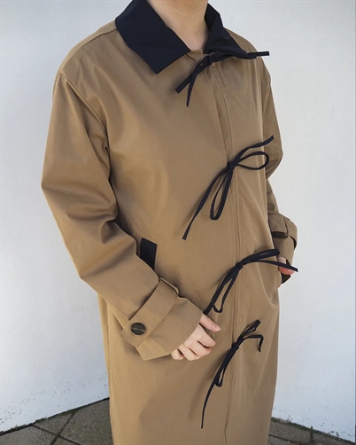 Orchid Long Bow Trenchcoat - Only